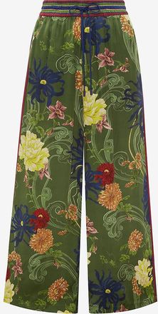 Alemais Hose mit weitem Bein aus Seide Avery