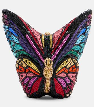 Judith Leiber Butterfly Small embellished clutch