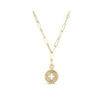 Roberto Coin Roberto Coin 18K Yellow Gold Venetian Princess Small Diamond Medallion - 7773259AY19X