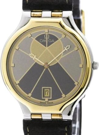 Omega Pre-owned De Ville 196.0316 Polshorloge - Heren - Vintage Horloges - Grijs - ONE Size - Leer - Vintage