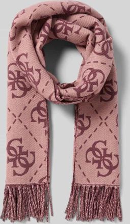 Guess Schal mit Ausfransungen in Bordeaux, Größe 1