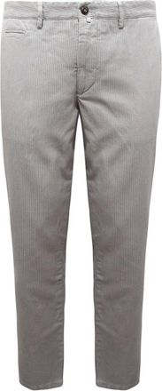 BRIGLIA 1949 Chinos, male, Gray, Size: XL Pantalone Cotton/Linen Trousers