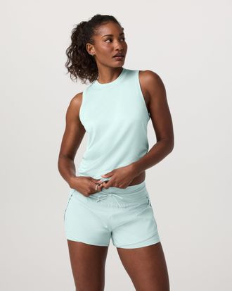 Vuori Clothing Energy Top Long | Spearmint Heather | XS, Size Extra Small