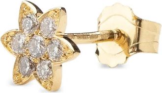 WHITEbIRD 18K yellow gold Flower diamond earring - Oro