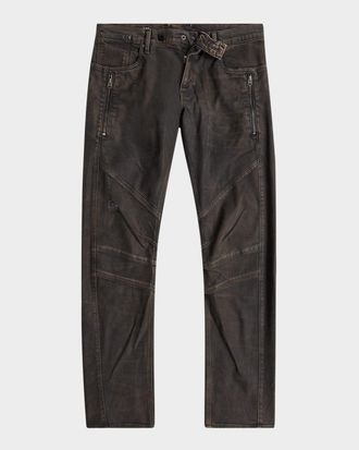 G-Star Mens Moto Cross 3D Zip Slim Jeans