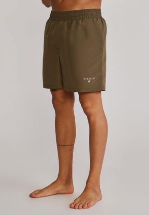 Siksilk Mens Khaki Green Swim Shorts XXL