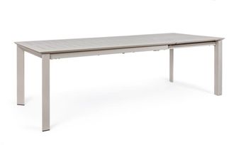 Konte Design Mesa extensible de aluminio color t&oacute;rtola 160&times;100 cm - 240&times;100 cm