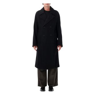Christophe Lemaire Abrigo cruzado - Coats - Hombre - Negro - S