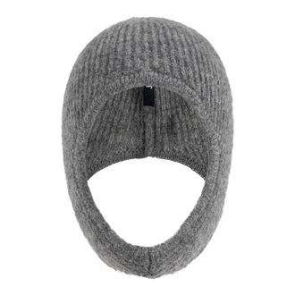 Jacquemus Accessoires, Dames, Grijs, ONE Size, Wol, Gros Grain Muts