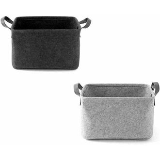 OEM Caja De Almacenamiento De Fieltro, Xu, Con Cestas De Fieltro Con Asas, Ideal Para Guardar Ropa, Toallas, Art&iacute;culos De Aseo, Productos Para Beb&eacute;s Y Lib