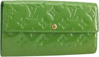 Louis Vuitton Pre-owned Wallets, female, Green, Size: ONE SIZE Pre-owned Long Wallet