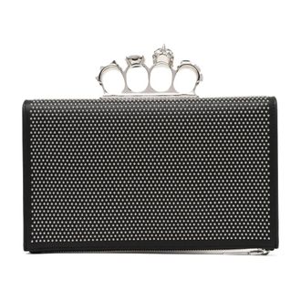 Alexander McQueen Dames, Tassen, Zwart, Maat: ONE Size Leer