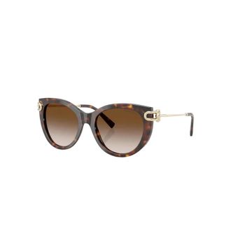 Tiffany & Co. Butterfly Zonnebril - Dames - Zonnebrillen - Bruin - 53 MM - Accessoires