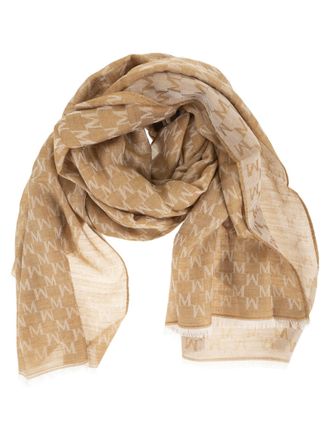 Max Mara Mxapaniere Jacquard Wool, Cotton And Silk Stole
