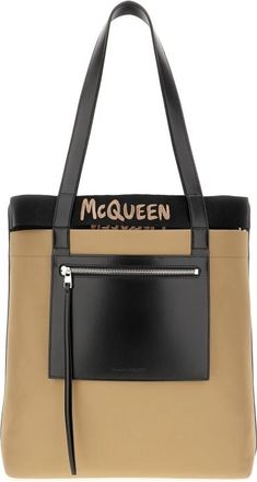 Alexander McQueen Alexander Mcqueen Logo Embroidered Shopper Bag