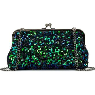 Patricia Nash Potenaz Sequin Frame Bag in Dark Green at Nordstrom Rack