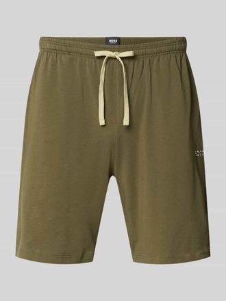 HUGO BOSS Regular Fit Sweatshorts aus Baumwoll-Mix Modell MIX&MATCH in Oliv, Gr&ouml;&szlig;e XXL