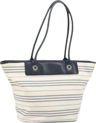 Burberry Pre-owned Tote Bags, female, White, Size: ONE SIZE Pre-owned Vintage Tote Bag