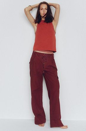 Pilcro Cade 100% Cotton Low-Slung Cargo Pants