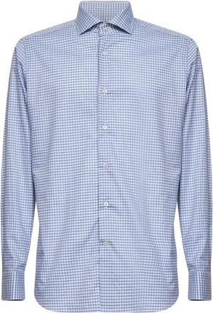 D4.0 Casual Shirt - Heren - Casual Overhemden - Blauw - 4XL - Katoen - Overhemden
