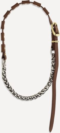 Miu Miu Collana in pelle con fibbia Woman UNI