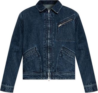 Kenzo Signature Utility Jacket - Heren - Spijkerjassen - Blauw - XL - Katoen - Jassen