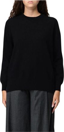 Agnona Dames, Truien, Zwart, Maat: S Kasjmier