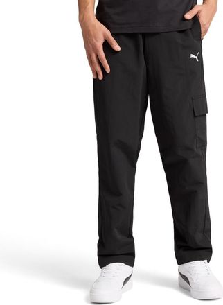Puma Mens Classics Woven Cargo Pants Casual Black Ss25, Large