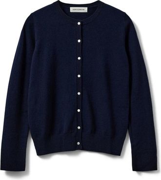 Sofie Schnoor Navy Cardigan met Knopen - Dames - Vesten - Blauw - M - Wol - Truien & Vesten