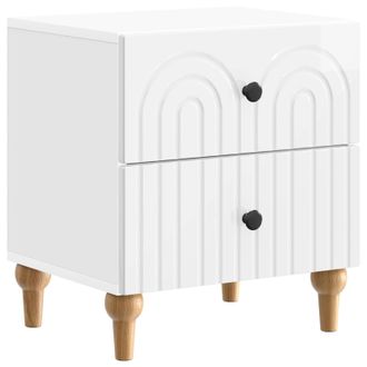 vidaXL Armario De Noche Con Caj&oacute;n Brillante 43 X 34,5 X 48 Cm Vidaxl