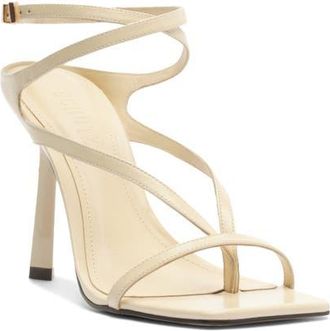 Schutz Amalfi Ankle Strap Sandal in Egg Shell at Nordstrom, Size 10.5