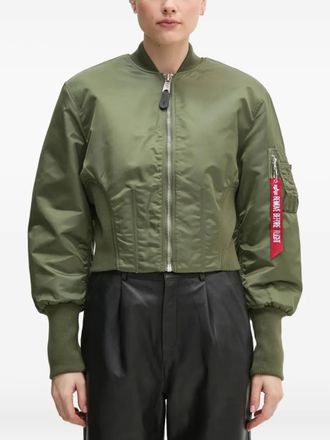 Alpha Industries Bomber crop - Verde