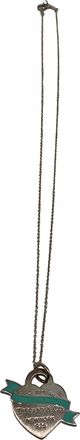 Tiffany & Co. Return to Tiffany Banner Heart Tag Necklace in Sterling Silver