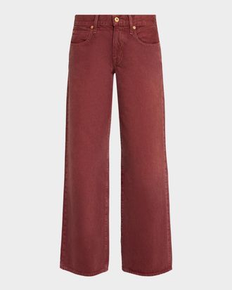 Slvrlake Denim Lexi Low-Rise Straight-Leg Jeans