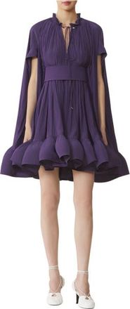 Lanvin Short Charmeuse Dress in Raisin at Nordstrom, Size 36 Eu