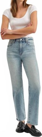 Daze Sundaze High Rise Straight Jeans In Blue