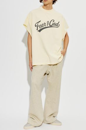 Fear of God Cotton Long-sleeve T-shirt, Mens, Beige