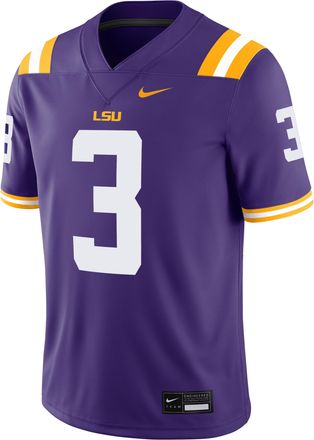 Nike Odell Beckham Jr LSU Tigers Mens Nike Mens Dri-FIT College Game Jersey in Purple | NC2F08AKCP9-8ZB