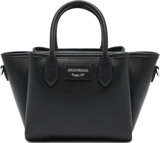 Emporio Armani Zwarte Tote Tas met Afneembare Band - Dames - Shoppers - Zwart - ONE Size - Tassen