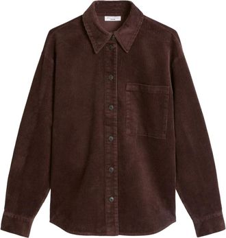 Marc O'Polo Cord Overshirt - Dames - Jassen - Bruin - Maat: XL Katoen