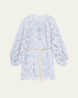 Zimmermann Coco Lace Tunic Mini Dress