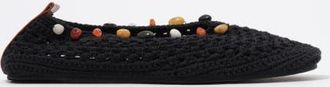 Bimba & Lola Crochet Ballerina With Stones in Black at Nordstrom, Size 39