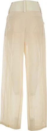 Sportmax Womens Trousers Spsferito White Cotton