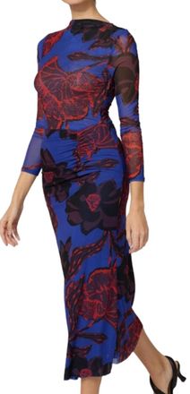 Cleobella Katya Ankle Maxi Dress In La Rouge Print