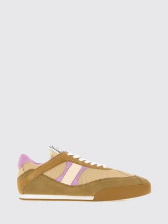 Chlo&eacute; Sneakers Kick bicolore in pelle, camoscio e mesh con suola in gomma