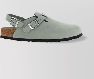 Birkenstock suede closed-toe sandals