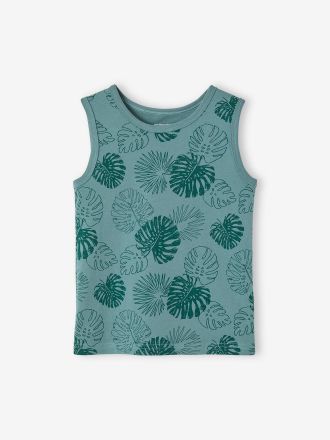 Vertbaudet Jungen Tr&auml;gershirt mit Recycling-Baumwolle gr&uuml;n