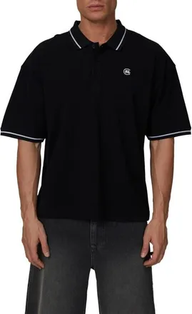Good For Nothing Oversized Polo in Black at Nordstrom, Size Xx-Large