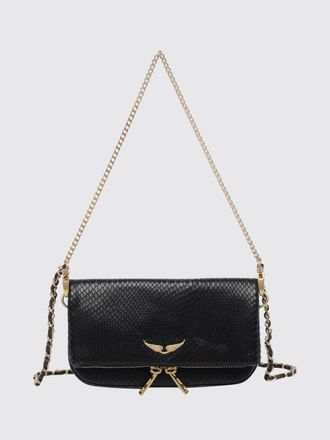 Zadig&Voltaire Borsa mini Rock in pelle di vitello con stampa pitone