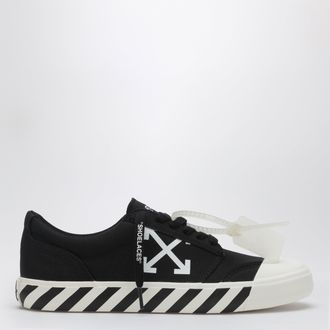 Off-white Sneakers Vulcanized con lacci in tessuto nere